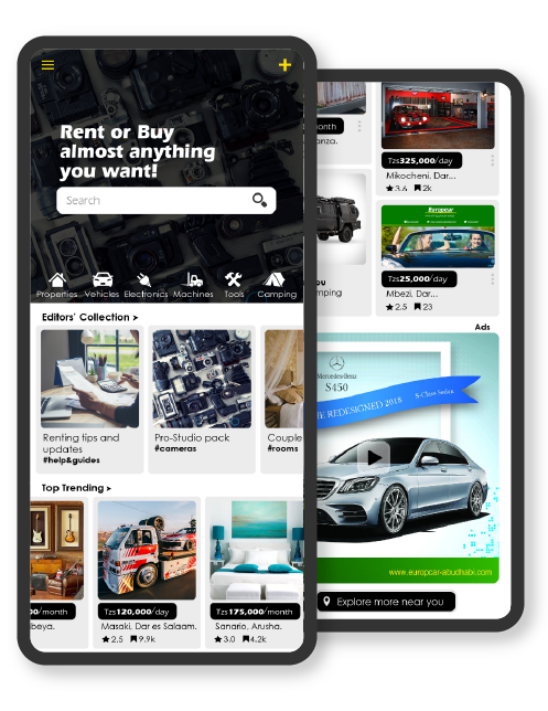 Nakodisha mobile app interface
